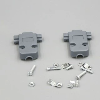 ชุดหัวประกอบ DB-9 DB9 ,DB15 ,DB25 Male Female Connector with socket D-Sub 9 pin PCB Connectorเปลือกโลหะ เปลือกเหล็ก VGA