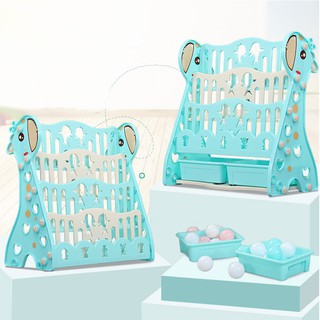 Fawn ชั้นวางหนังสือสำหรับเด็ก 3 ชั้น / 4 ชั้นพร้อมตู้หนังสือ