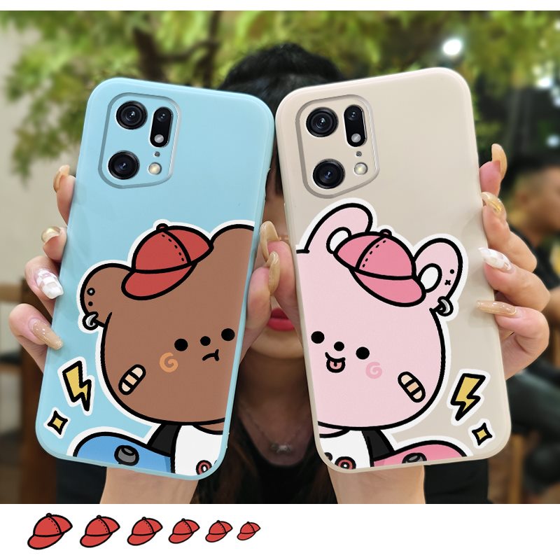 Solid color Simplicity Phone Case For OPPO Find X5 Pro protective case Camera all inclusive Back Cover cute Cartoon