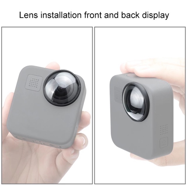 PULUZ Acrylic Protective Lens Cover for GoPro Max Camera Lens cap ฝาครอบเลนส์ Gopro Max 2 ชิ้น