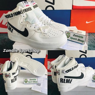 รองเท้าAir Force 1 x Supreme High White Black Size37-45 *ส่งฟรีKerry*