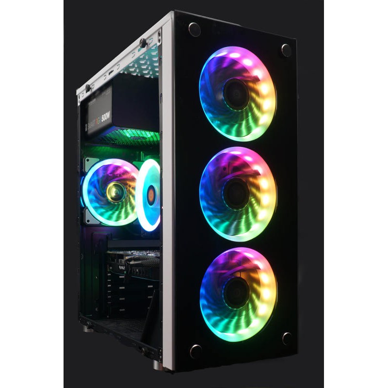 ComSet RGB -Intel Xeon/I7 4770-16GB ram-GTX1060-6GB SSD480GB Power 550Watt RGB fanX4 case