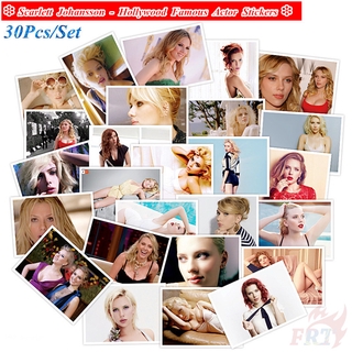 ❉ สติกเกอร์โปสเตอร์ DIY รูปดาราฮอลลีวูด Scarlett Johansson ขนาดเล็ก กันน้ำ 30 ชิ้น/เซ็ต ❉