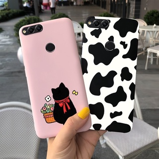 เคสซิลิโคนนิ่ม ลายการ์ตูนน่ารัก 5.93 นิ้ว สําหรับ Huawei Honor 7X BND-L21 Honor7X BND-L22 BND-L34 Mate SE