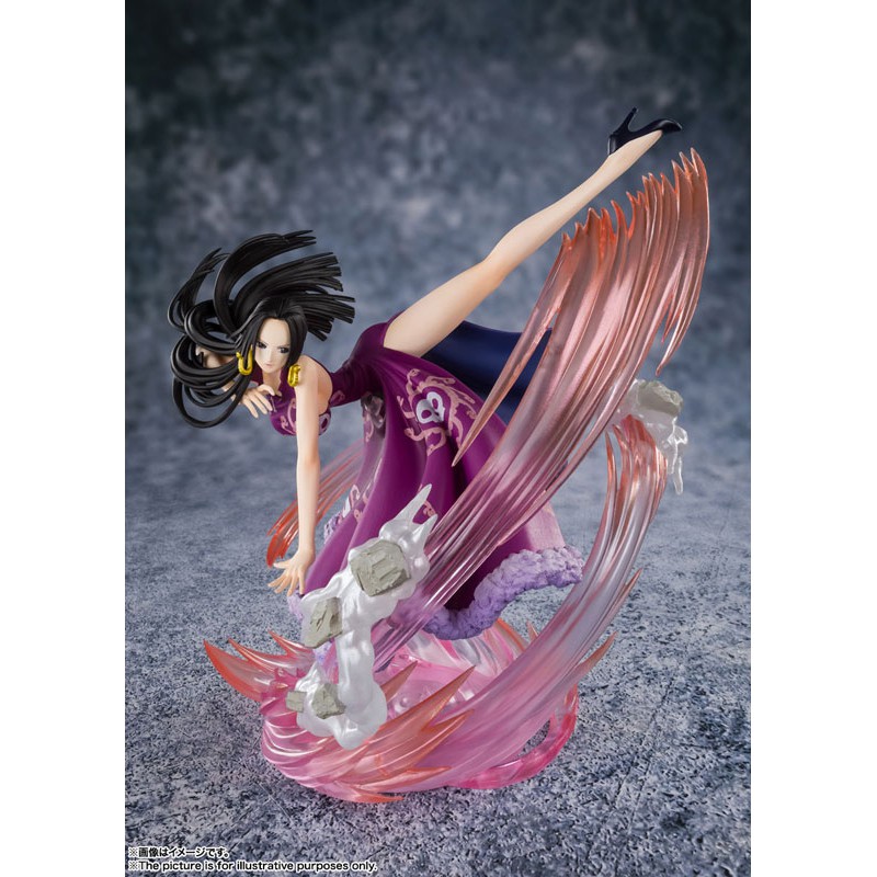 โมเดลวันพีชแท้ โบอา แฮนค็อก (FZ) Figuarts Zero [Extra Battle] Boa Hancock มือ1 งานแท้ แมวส้ม