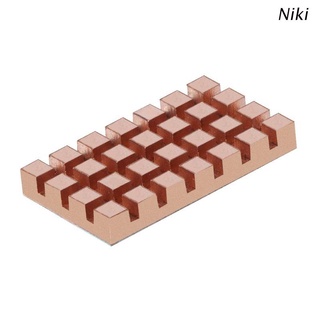 Niki 32x18MM M.2 SSD 2260 NGFF 2242 Computer Laptop Solid Hard Disk Ultra-thin Copper Fin Cooling Cooler Silent Heat Sink Radiator