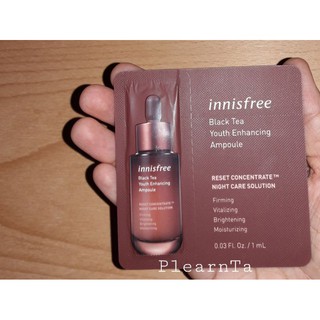 [ของแท้ 100%] แอมพูลบำรุงผิวหน้า innisfree Black Tea Youth Enhancing Ampoule (1 ml.)