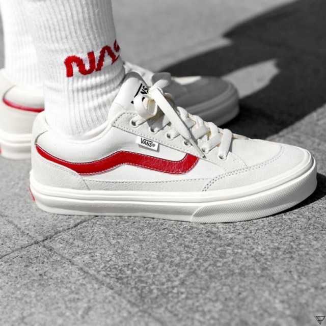 vans falken cream red