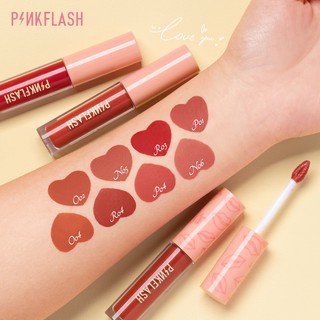 Pinkflash 2 ชิ้น # New Ohmykiss &amp; Ohmylove ลิปสติกเนื้อแมทให้ความชุ่มชื้น