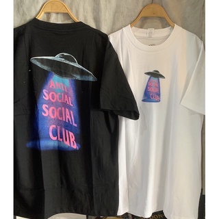 เสื้อยืดผ้าฝ้ายพิมพ์ลายแฟชั่นเสื้อยืดแขนสั้น Anti Social Social Club ufo