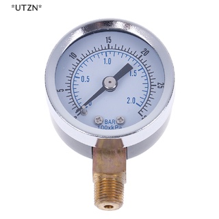 [[UTZN]] เครื่องวัดความดันอากาศ 1/8 นิ้ว npt 0-30 psi ด้านข้าง และด้านล่าง 1.5 นิ้ว [ขายดี