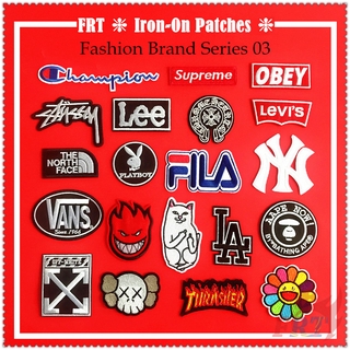 ✿ Fashion Brand Series 03 Iron-on Patch ✿ 1Pc Diy Embroidery Patch Iron on Sew on Badges Patches