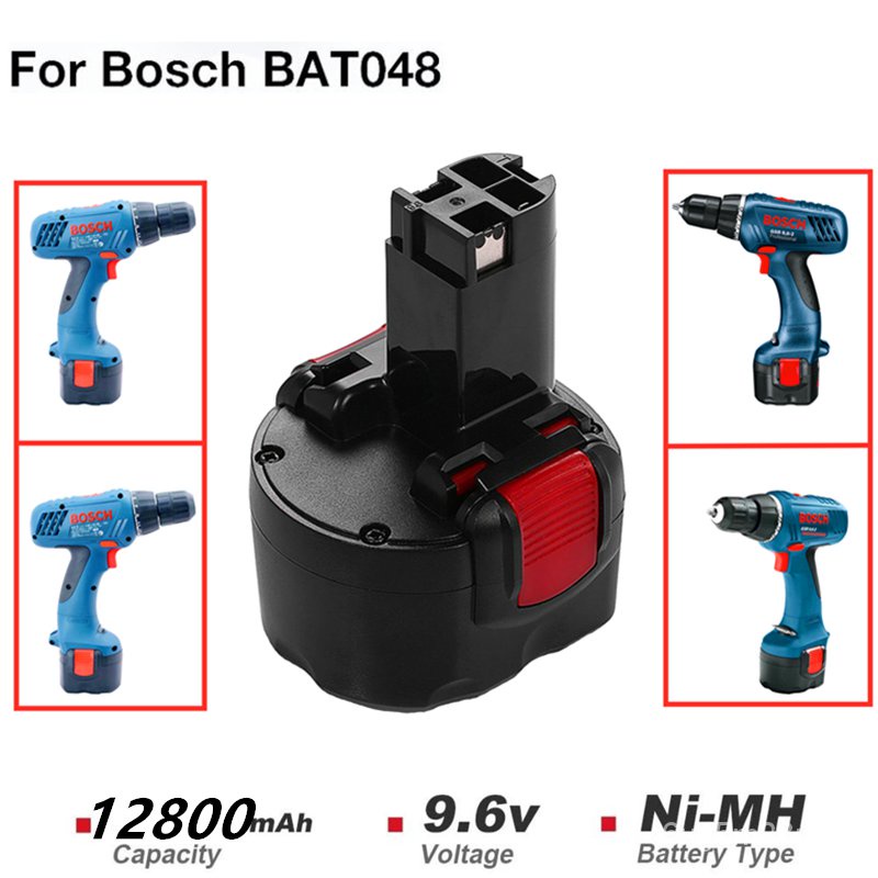 2022 BAT048 9.6 V 5000mAh Ni-CD แบตเตอรี่แบตเตอรี่เครื่องมือสำหรับ Bosch PSR 960 BH984 BAT048 BAT119