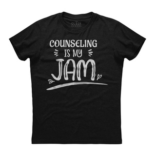 เสื้อยืดแขนสั้น ผ้าฝ้าย ลาย Counseling Is My Jam School Counselor สําหรับผู้ชาย KLdfog92FAddpi28Size S-5XL