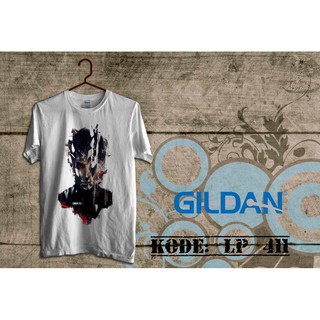 เสื้อยืด พิมพ์ลายโลโก้ Linkin Park band gildan ของแท้ LP411