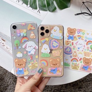 พร้อมส่ง🦄 สติ๊กเกอร์ไดคัท PVC สีสดใส ออกแบบโดยคนไทย sticker diecut สติ๊กเกอร์กันน้ำ สติ๊กเกอร์แปะเคส ตกแต่งสมุดโน๊ต