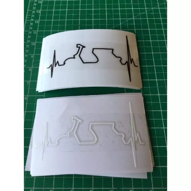 สติ๊กเกอร์ลายเส้นแต่งเวสป้า ขนาด 15 ซม