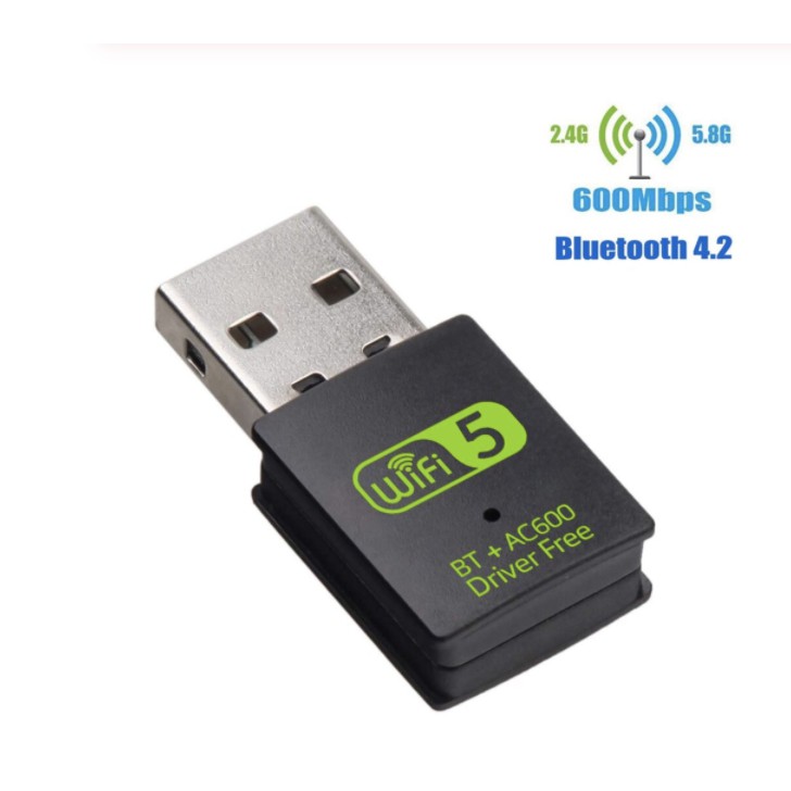 USB WIFI อะแดปเตอร์บลูทูธไร้สายแบบ Dual Band ตัวรับสัญญาณภายนอก Dongle สำหรับ PC แล็ปท็อป NC99