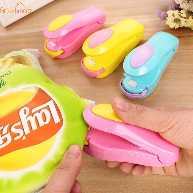 2-in-1 เครื่องซีลถุงพลาสติกสูญญากาศ ขนาดเล็ก แบบพกพา สุ่มสี สําหรับถนอมอาหาร