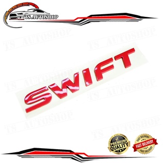 โลโก้  SWIFT แดง Red LOGO  SWIFT ติด Suzuki SWIFT