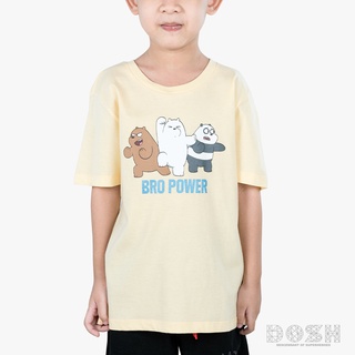 DOSH KIDS UNISEX T-SHIRTS WE BARE BEAR เสื้อยืดคอกลม แขนสั้น เด็กชาย-เด็กหญิง 9DBBBT5002-LY