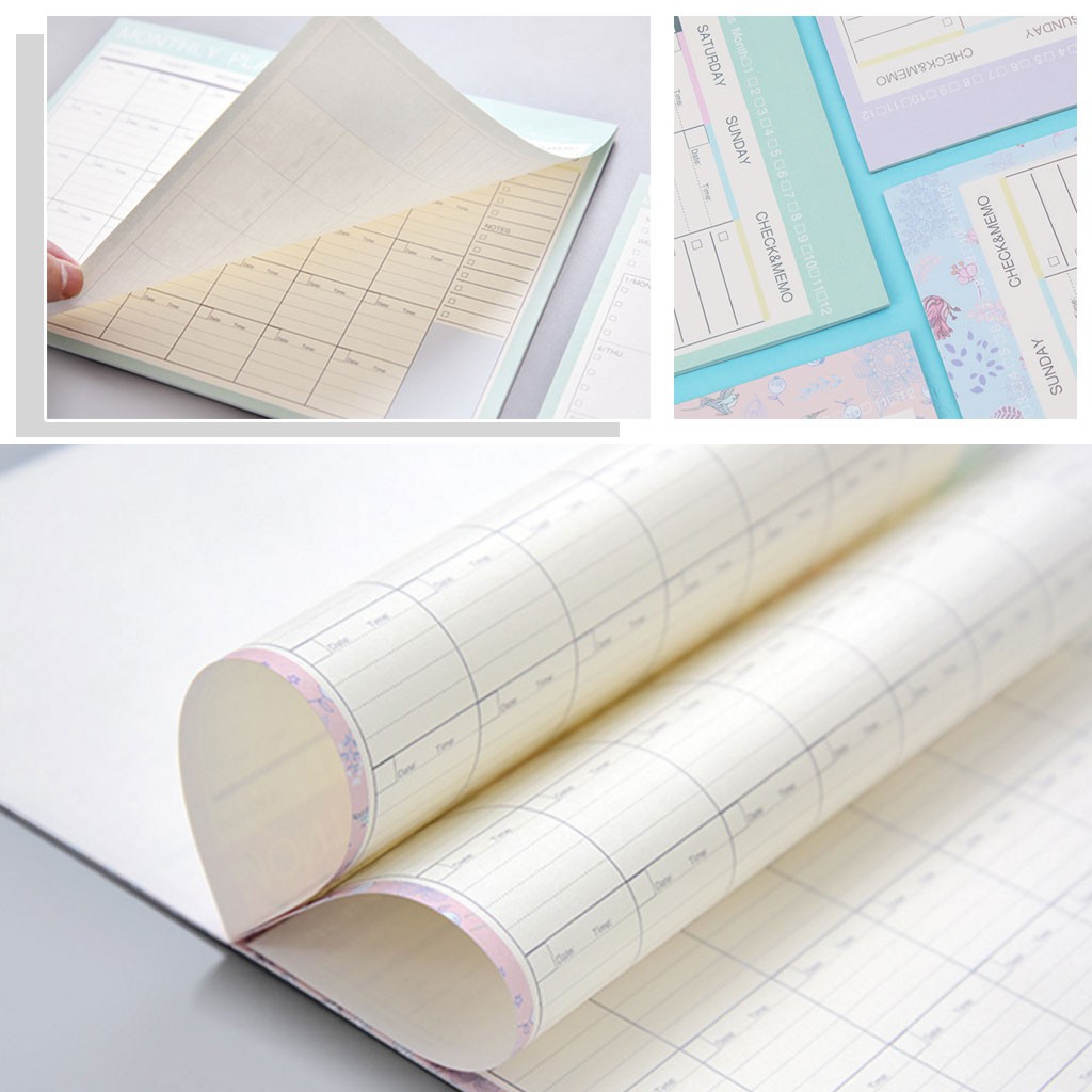 LIVI Monthly Paper Pad 20 Sheets DIY Planner Desk Agenda Gift