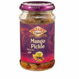 🔥*พร้อมส่ง*🔥 Pataks Mango Pickle ซอสรสหวาน สำหรับจิ้ม อาหาร เผ็ดกลาง พาทัคส์ 283 กรัม คุณภาพระดับพรีเมี่ยม