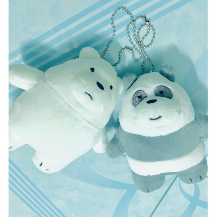 we bear bear คู่พวงกุญแจตุ๊กตาเนื้อมาชนุ่มนิ่มมาก
