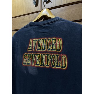 เสื้อยืดวงโลหะ เสื้อวง VINTAGE 00s A7X AVENGED SEVENFOLD Size L