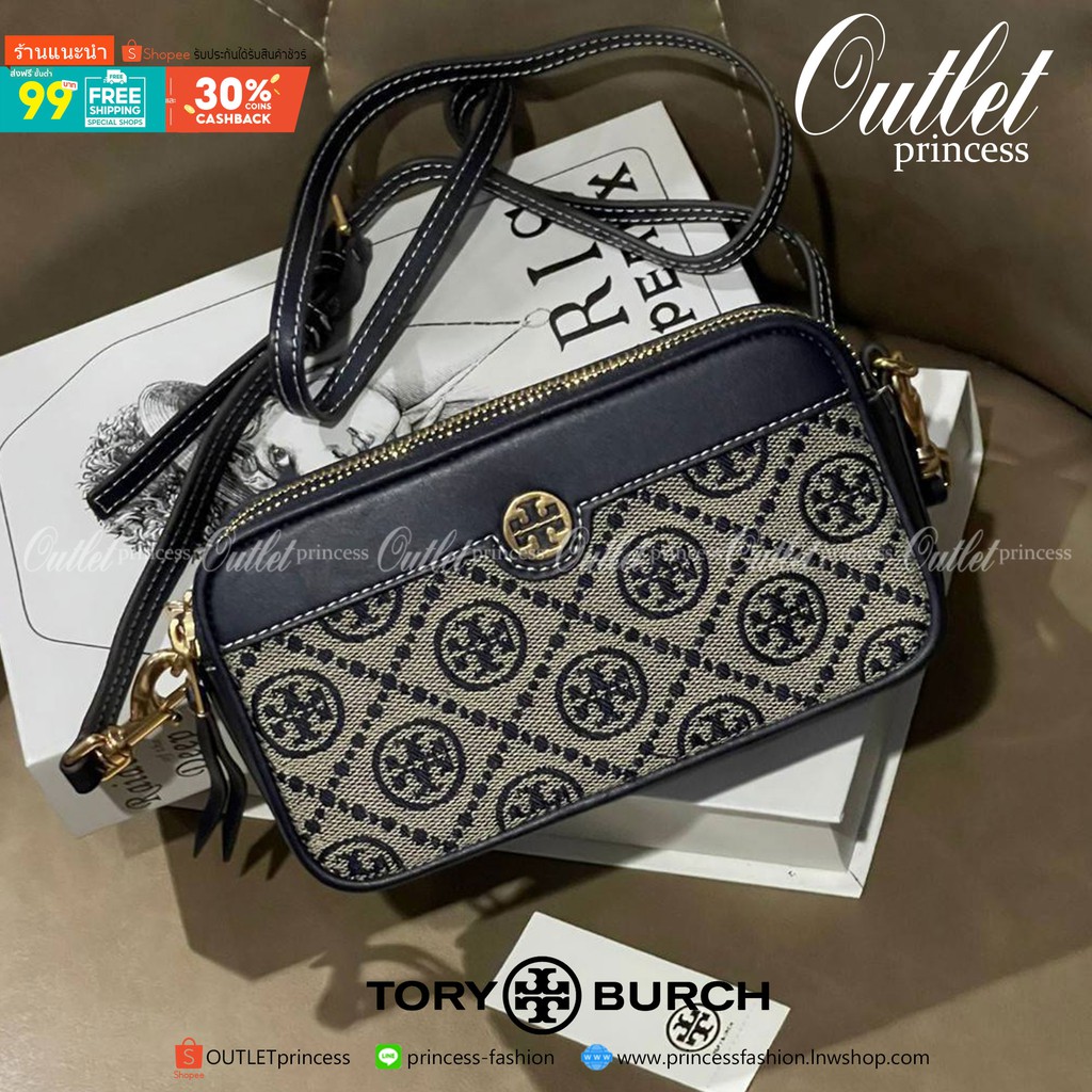 Tory burch t monogram jacquard double-zip mini bag พลาดไม่ได้กับTory burch  ที่รนำเอาลวดลาย T Monogram | Shopee Thailand