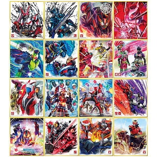 แยก Bandai Shikishi art Ichiban Kuji Kamen Rider Artwork 8 แผ่นรูป อาร์ตเวิร์ค งานจับฉลาก รูป Saber Build Kuuga Gaim