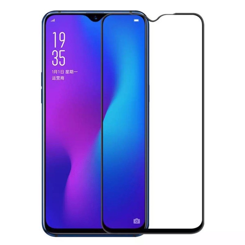 ฟิล์มกระจก นิรภัย เต็มจอ Oppo A15 ฟิล์มเต็มจอ ขอบดำ ฟิล์มกันกระแทก ฟิล์มกันจอแตก คุณภาพดี ฟิล์มกระจก