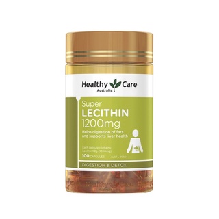 Healthy Care Super Lecithin 1200mg เลซิติน 100 Capsules