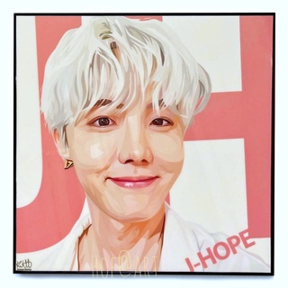 รูปภาพ J-Hope เจโฮป วง BTS บีทีเอส เคป๊อป นักร้องเกาหลี K pop รูปภาพ​ติดผนัง pop art กรอบรูป แต่งบ้าน ของขวัญ