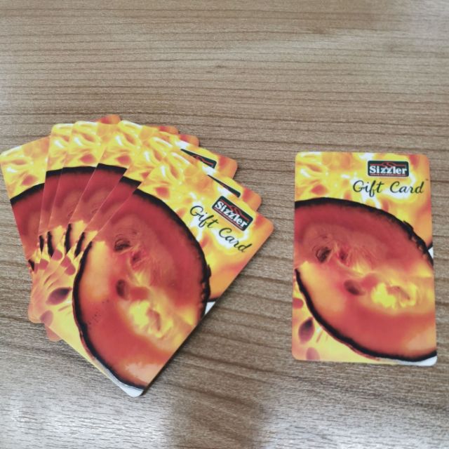 บัตร gift card Sizzler มูลค่า 500 บาท👍👍