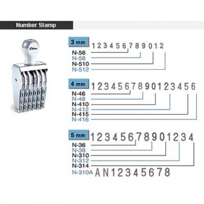แสตมป์มันเงา N-58 N58 (เลข 8 หลัก) RB9