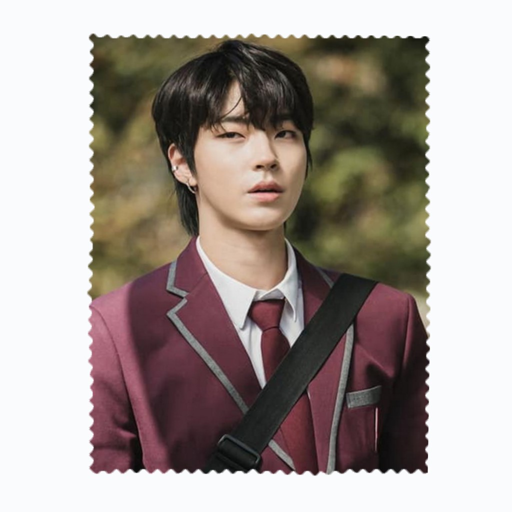 ผ้าเช็ดแว่นตา เช็ดเลนส์ ผ้าไมโครไฟเบอร์ ศิลปินเกาหลี True beauty  ฮวังอินยอบ Hwang In yeop ฮันซอจุน