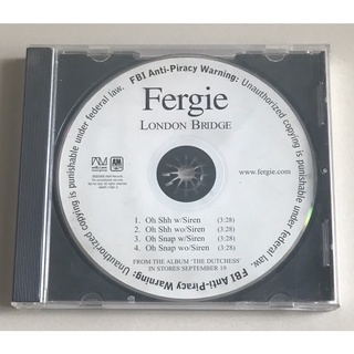 ซีดีซิงเกิ้ล ของแท้ มือ 2...ราคา 169 บาท “Fergie”ซิงเกิ้ล"London Bridge"(US Promo CD single)*Made In USA+ไม่มีปกหน้า*