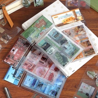 สติ๊กเกอร์ไดคัท INS ลายภูมิทัศน์ สำหรับตกแต่ง Scrapbooking ไดอารี่ 10 แผ่น