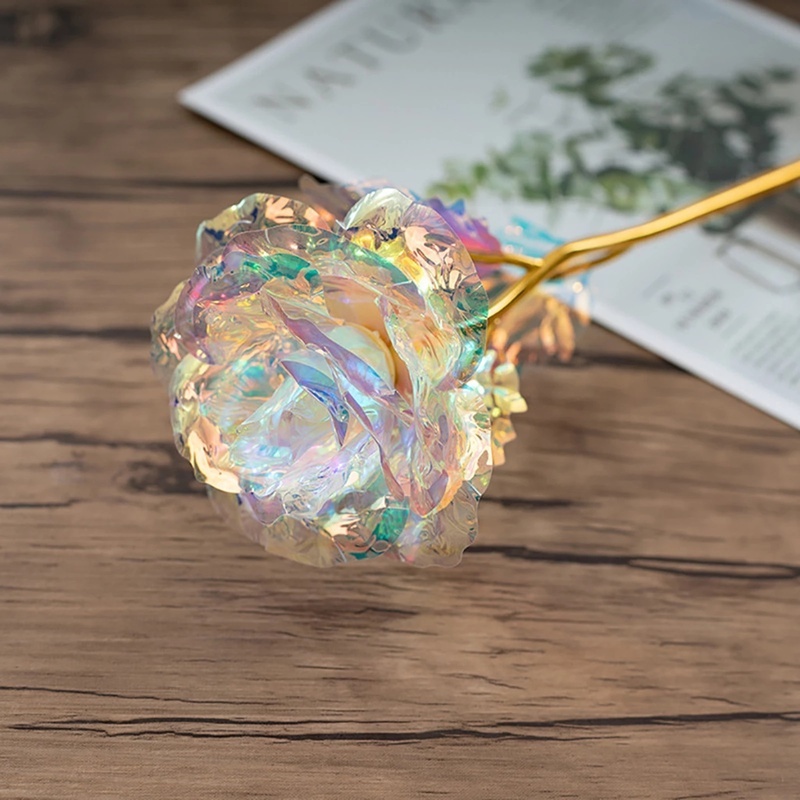 LED Artificial Flowers Rose/ 24K Gold Foil Rose Flower with LED Lights/ Christmas Decoration Valenti