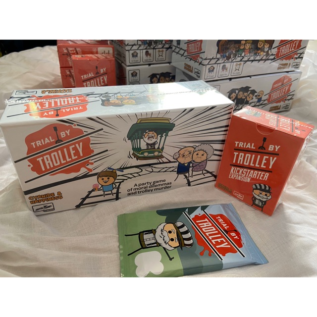 Trial by Trolley card party game (KS retail version)