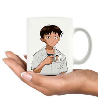 【Malcol Store】shinji Holding A Mug Text แก้วมัก ระบายอากาศ คุณภาพสูง 350 มล. สําหรับผู้ชาย เพื่อน โปรโมชั่น