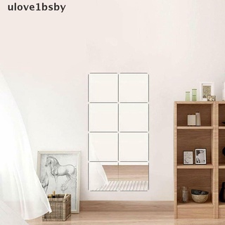 [ulove1bsby] สติกเกอร์ฟอยล์กระจกติดผนัง DIY 16 ชิ้น