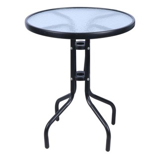 PATIO TABLE SPRING BLACK โต๊ะเหล็ก  สีดำ โต๊ะและเก้าอี้ เฟอร์นิเจอร์นอกบ้าน สวนและอุปกรณ์ตกแต่ง PATIO TABLE  BLACK