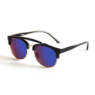 AJ Morgan Hollywood Sunglasses Black, Blue Mirror Lens แว่นกันแดดสีดำ เลนส์ปรอทน้ำเงิน