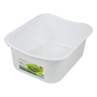 กะละมังล้างผักเหลี่ยม MICRON 34.5 ซม.  WASHING BOWL MICRON 3035 34.5CM