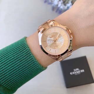 🌸🌸 5290 🌸🌸  New Coach Watch  หน้าปัด 37mm Rosegold