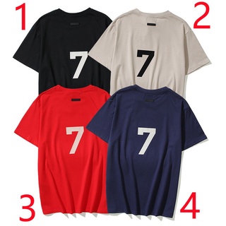 [S-5XL]ขายดีที่สุด เสื้อยืดลําลอง ผ้าฝ้าย แขนสั้น พิมพ์ลายหมอก 7 Flocking พลัสไซซ์ สําหรับทุกเพศ ทุกวัย