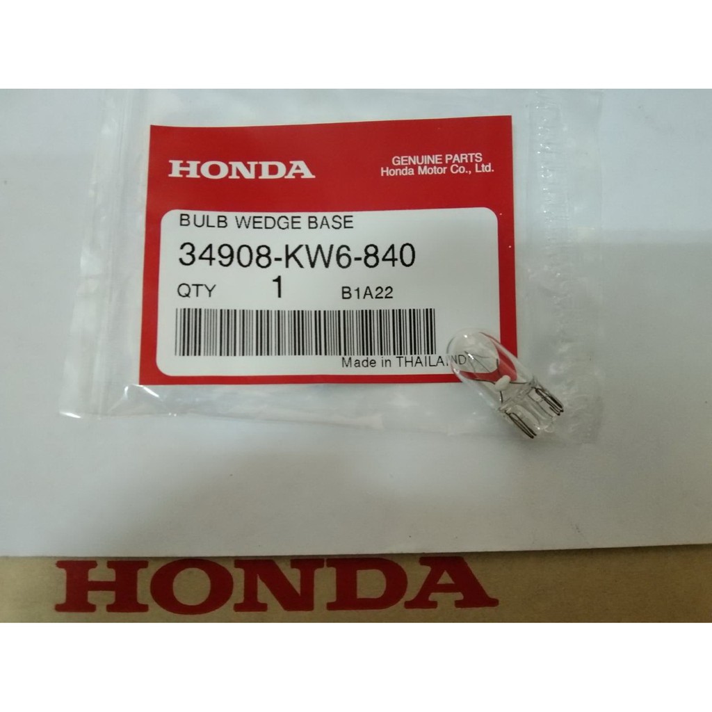 หลอดไฟเกียร์ HONDA BULB WEDGE BASE / 34908-KW6-840