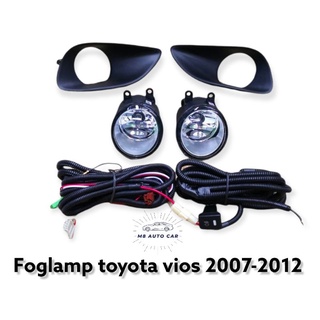 ไฟตัดหมอก vios 2007 2009 2011 gen2 สปอร์ตไลท์ วีออส foglamp toyota vios 2007-2012 ทรงห้าง